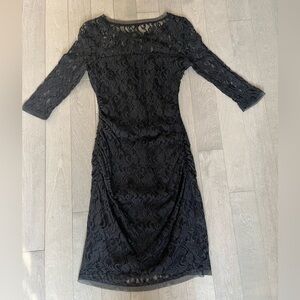 Max & Cleo Black Long Sleeve Dress